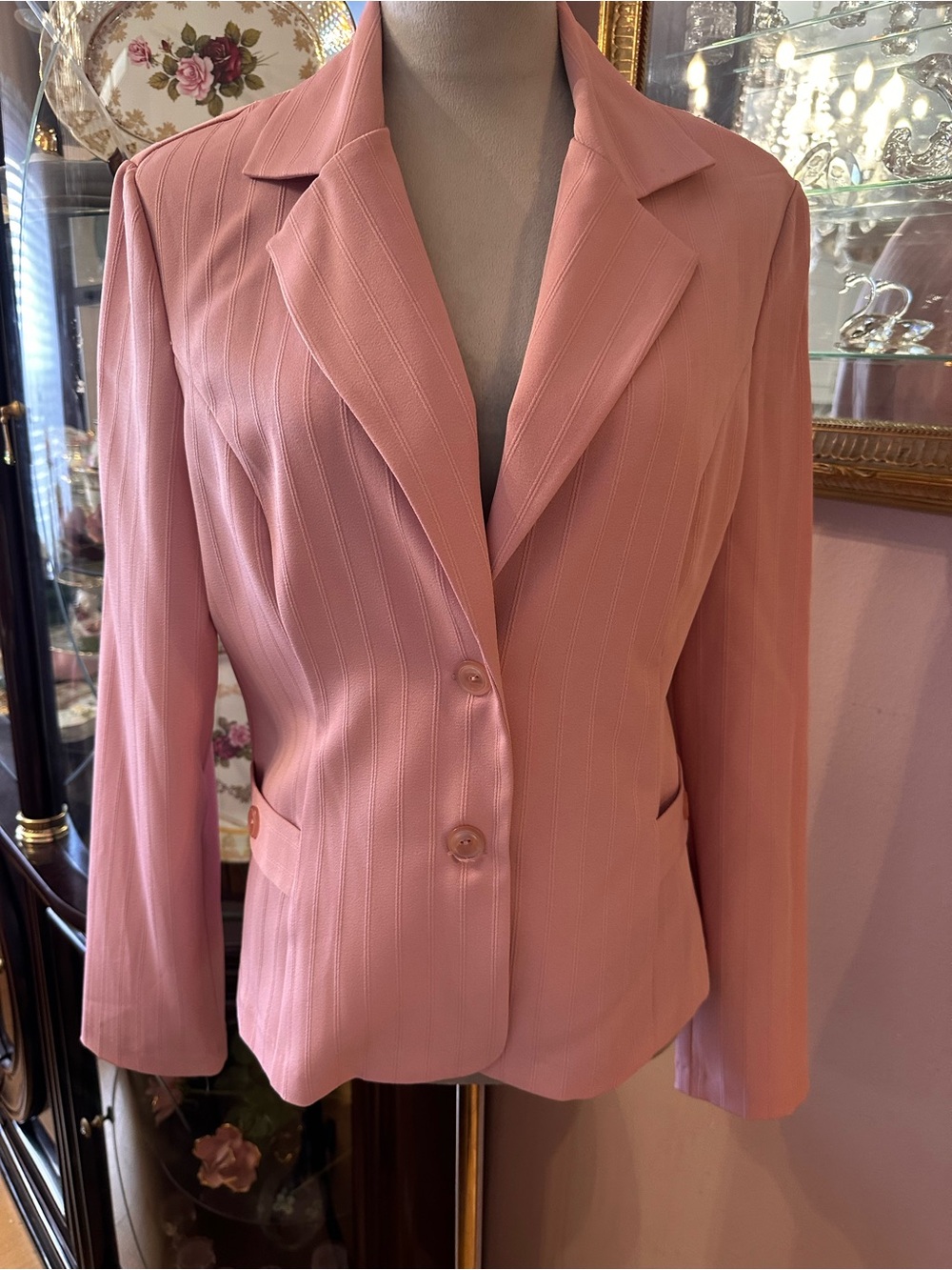 A BYER Women's Pink Blazer Jacket - Size Large